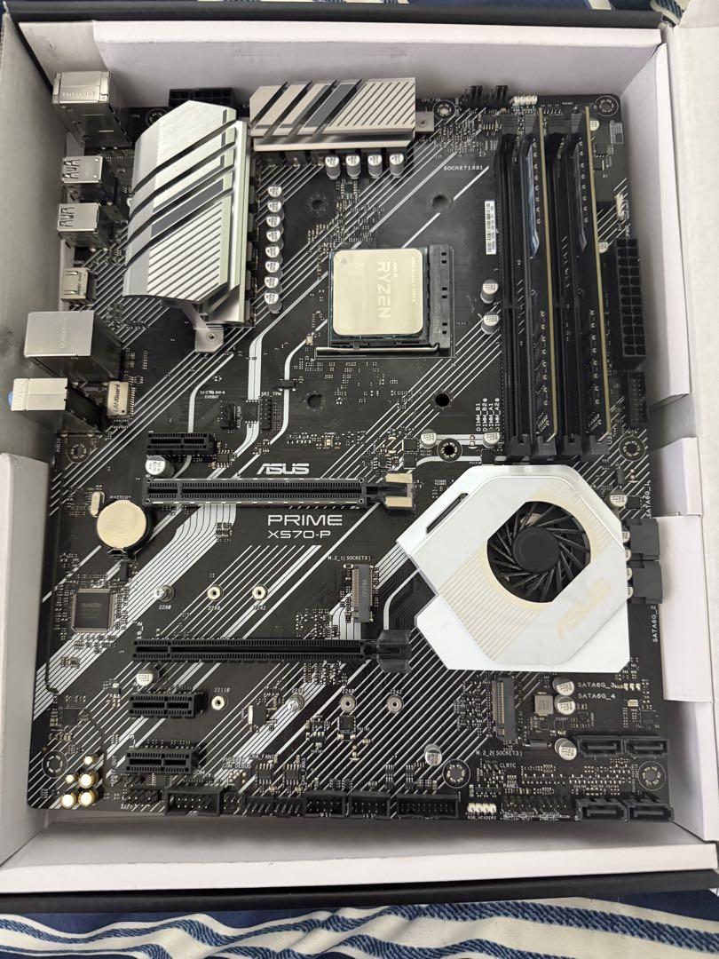 ASUS PRIME X570-P マザーボード ryzen 9 5900x - メルカリ