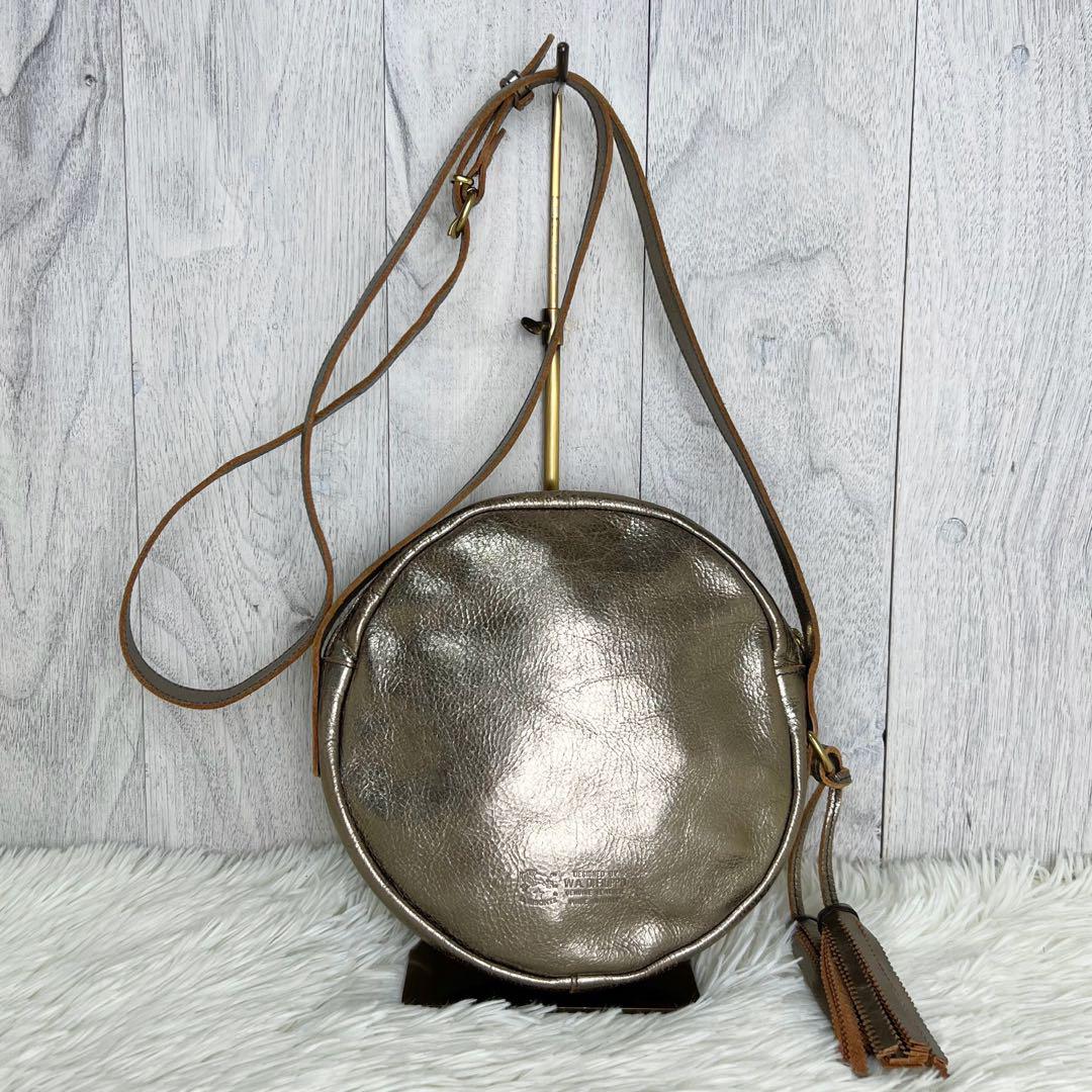 美品♡デカロゴ♡ IL BISONTE イルビゾンテ レザー ショルダーバッグ 画像3