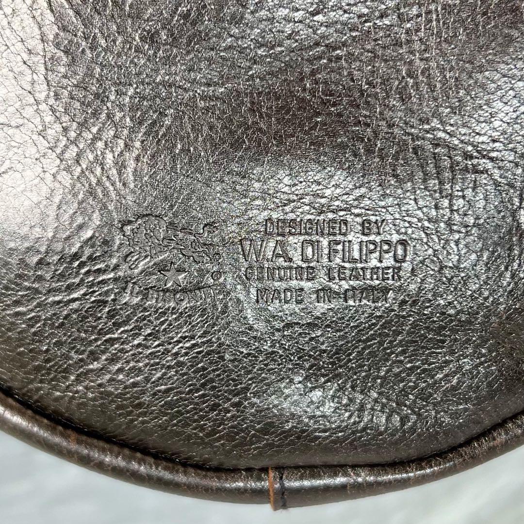 美品♡デカロゴ♡ IL BISONTE イルビゾンテ レザー ショルダーバッグ 画像8