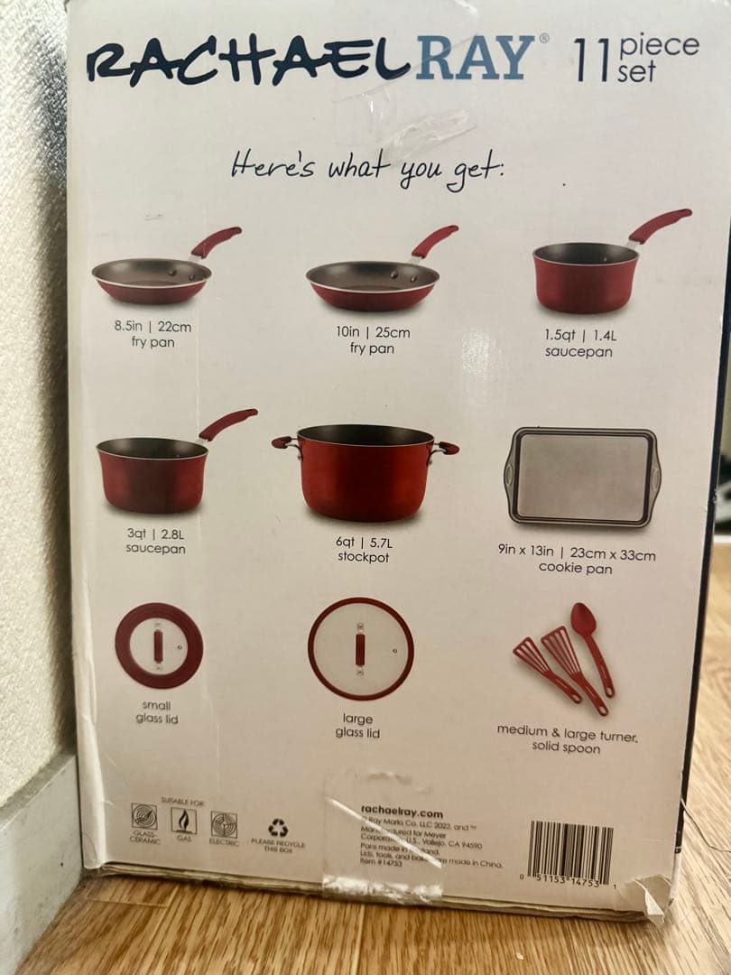 Rachael Ray レイチェル・レイ フライパン 鍋セット 11点セット Rachael Ray レイチェル・レイ フライパン 鍋セット 11点セット