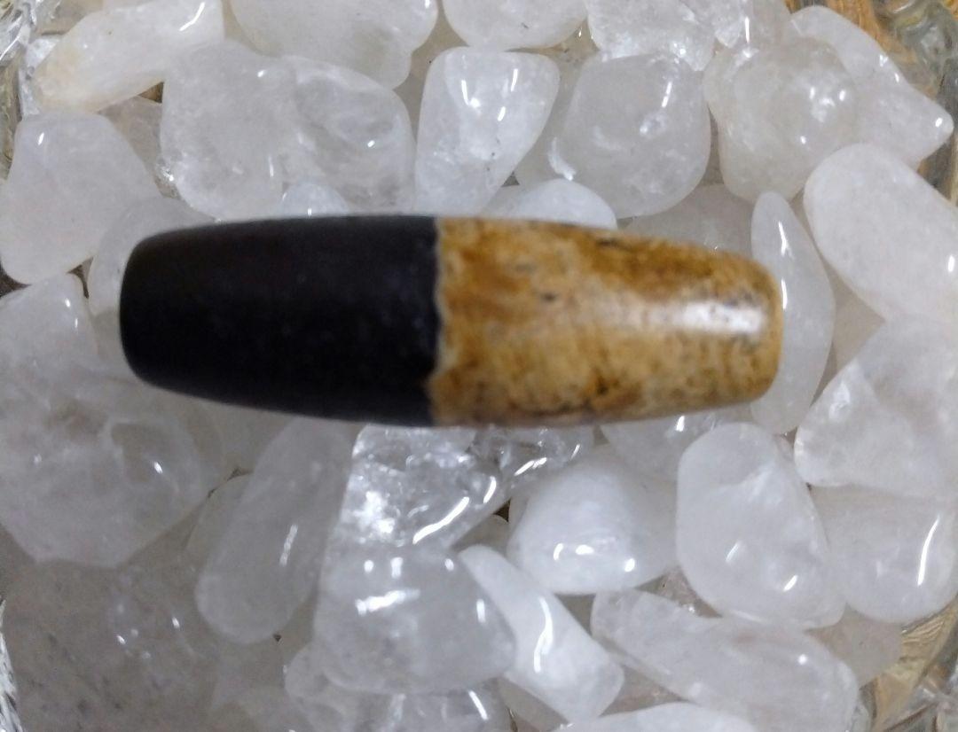 520天珠　西蔵民族の算命(占い)に使う　黒白　算命天珠　dzibeads！