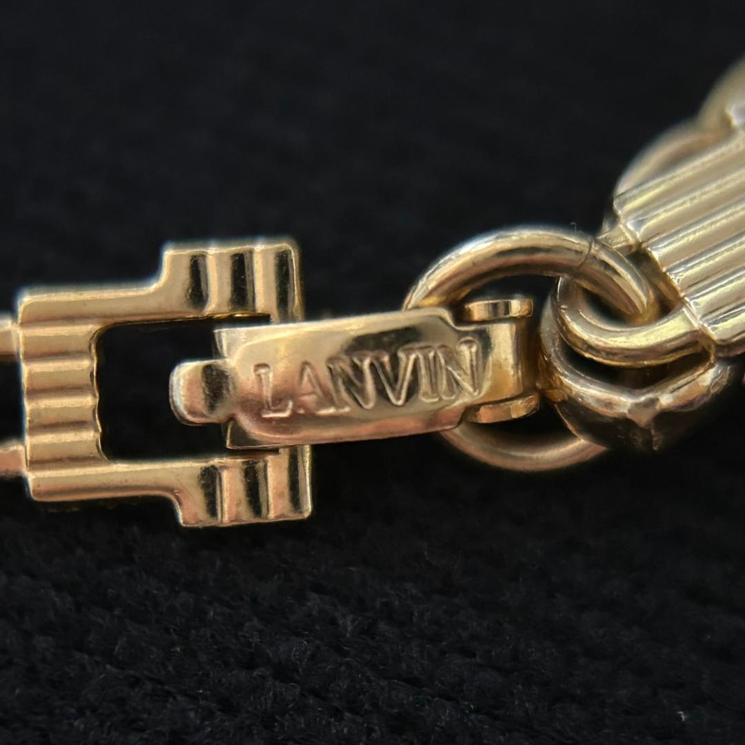 LANVIN ネックレス ヴィンテージ パール×ラインストーン 0718002