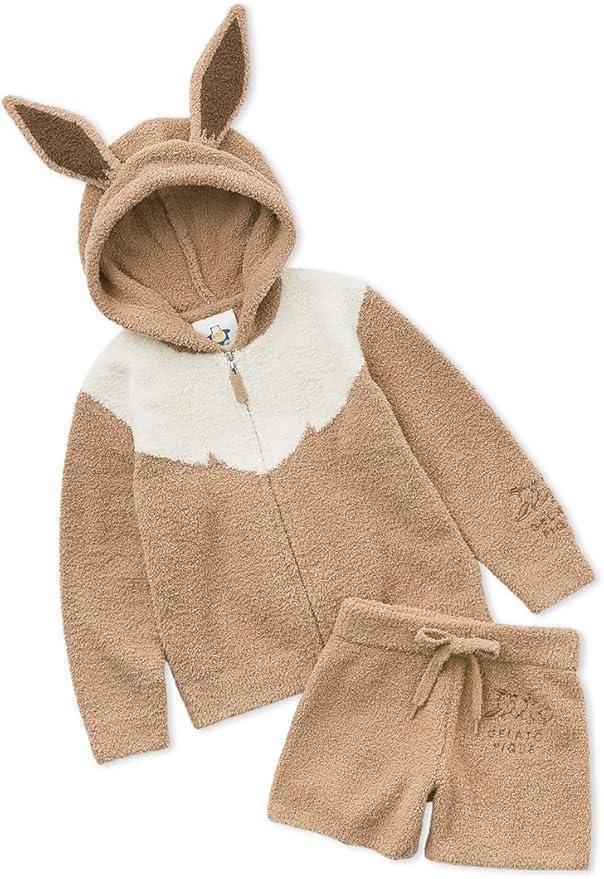 【新品・未使用】ジェラートピケキッズ ベビモコ イーブイ パーカ&ショートパンツ