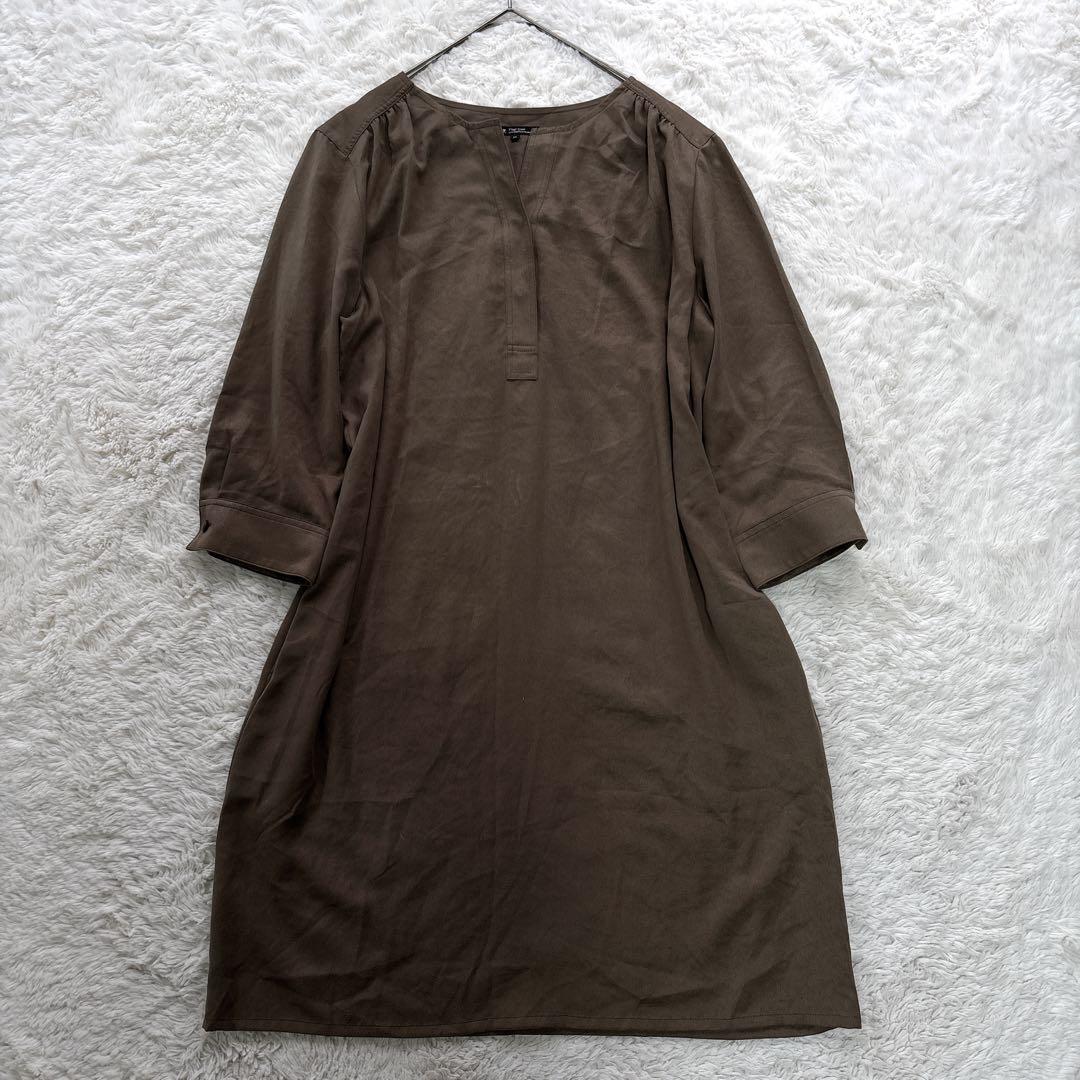 ✨美品✨ 23区　ロングワンピース　ブラウン　2XL