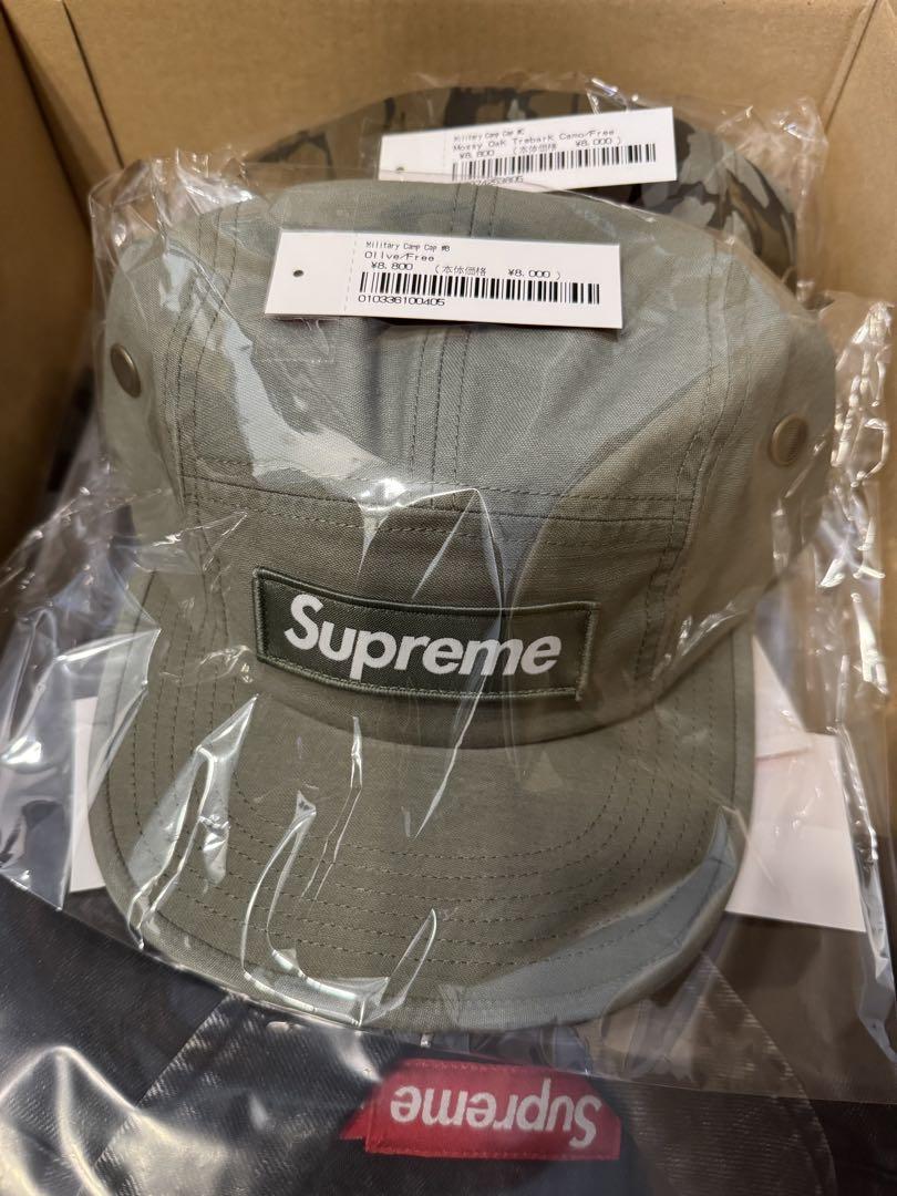新品 25SS supreme Military Camp Cap Olive