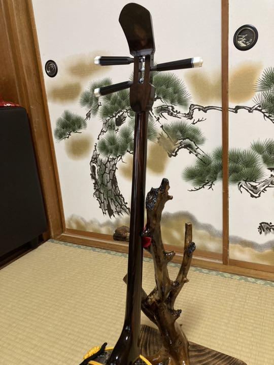 沖縄三線 島黒木！島クルチ！ 本蛇皮一枚張り！165000円！③