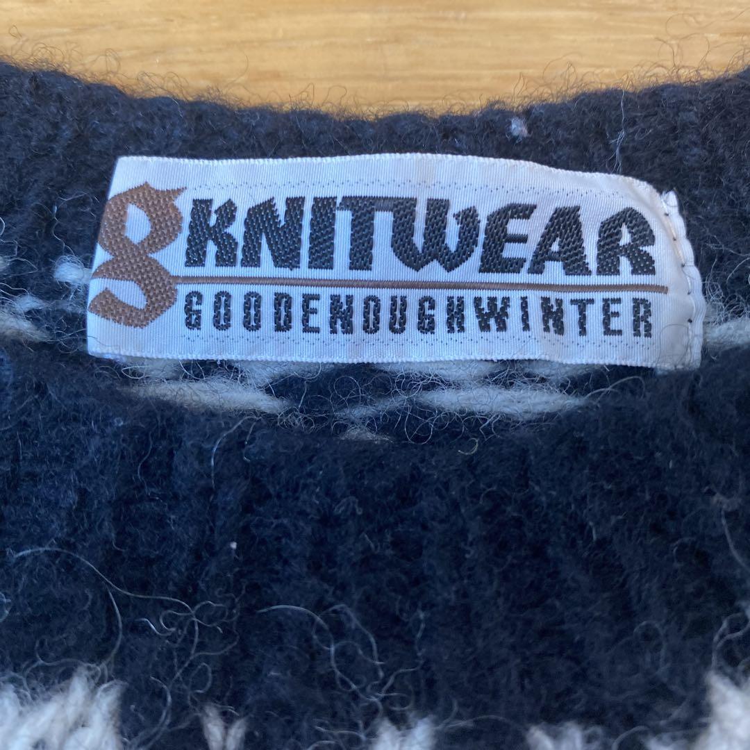 GOODENOUGH WINTER ノルディック柄セーター