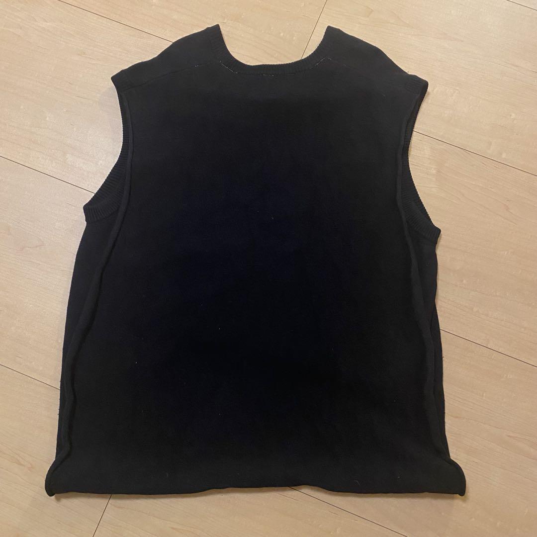 stein シュタイン BACK DOUBLE KNIT VEST ブラック