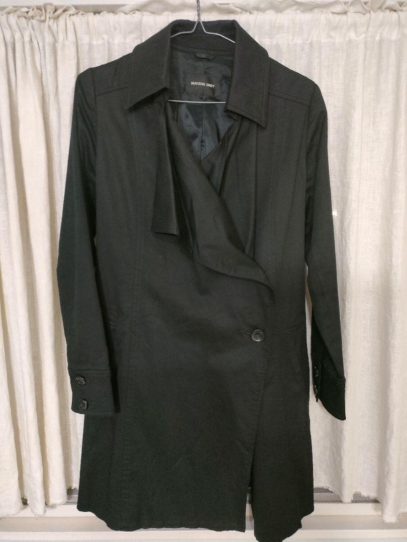 美品✦MEYSONGREY　メイソングレイステンカラーコートMサイズ　色ブラック