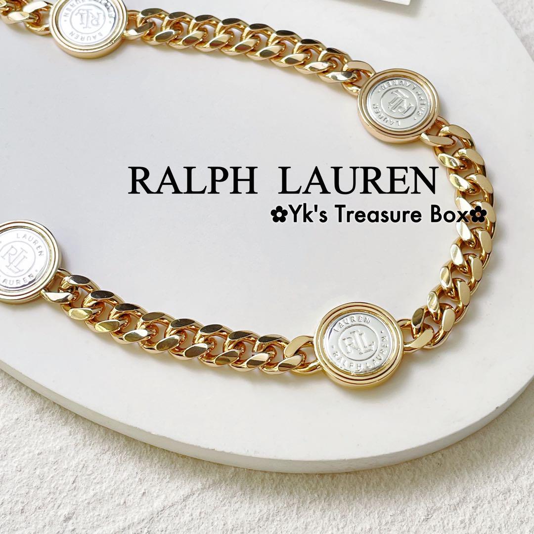 【お得っ】２点セット★Ralph Lauren★ブレスレット＋ネックレス ゴールドプレーテッド エナメル チャーム ネックレス