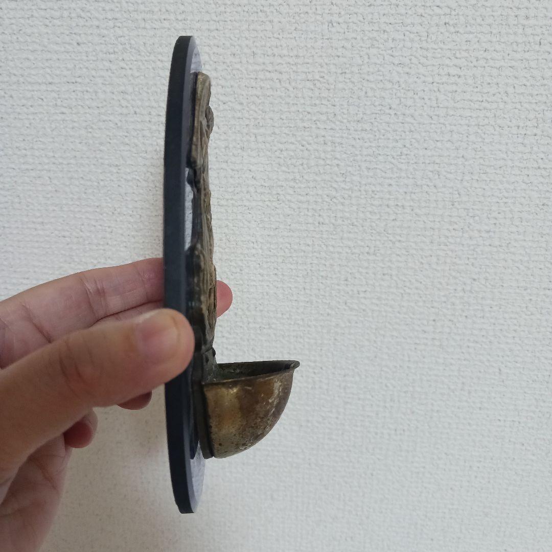 オーダーメイド品 天使と子供の壁掛けキャンドルホルダー傷や汚れあり ほっこりする