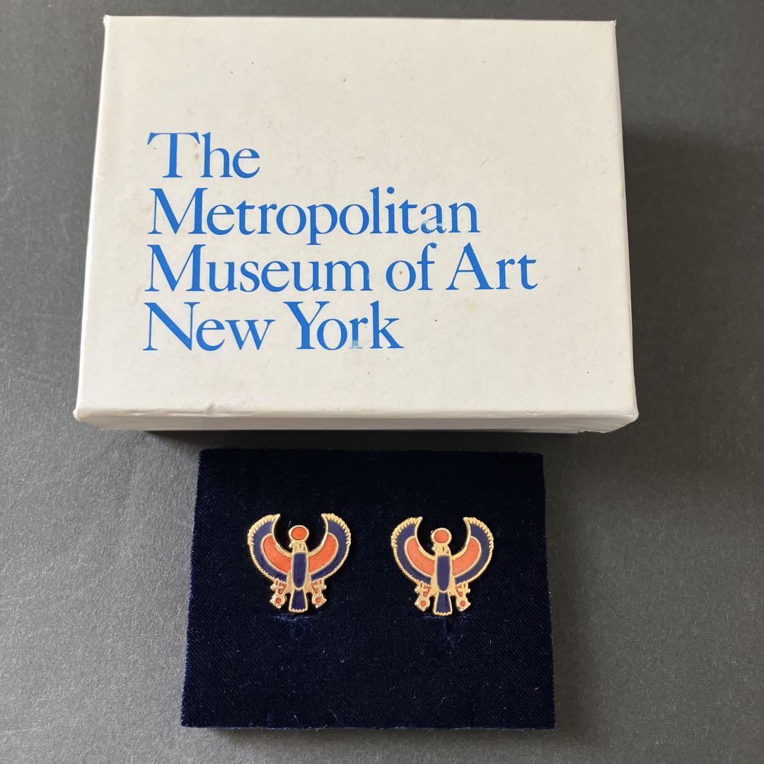 メトロポリタン美術館 アンティーク イヤリング 24金メッキ アクセサリー