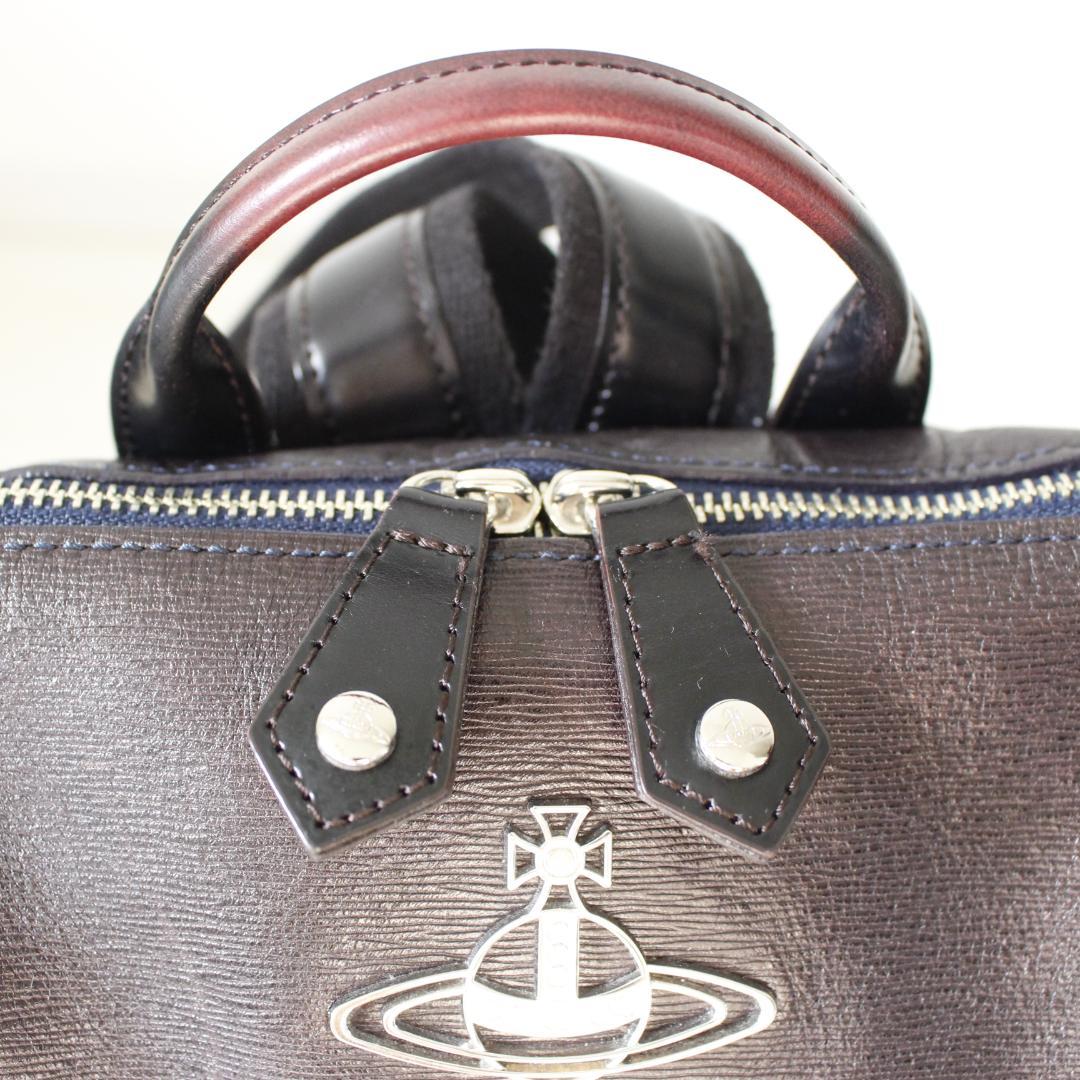 Vivienne Westwood リュック レザー オーブ ブラウン 画像13