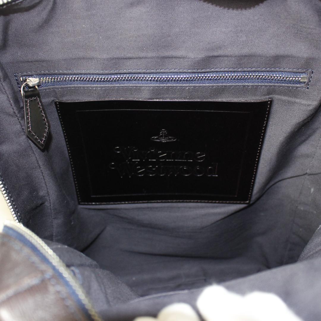 Vivienne Westwood リュック レザー オーブ ブラウン 画像15
