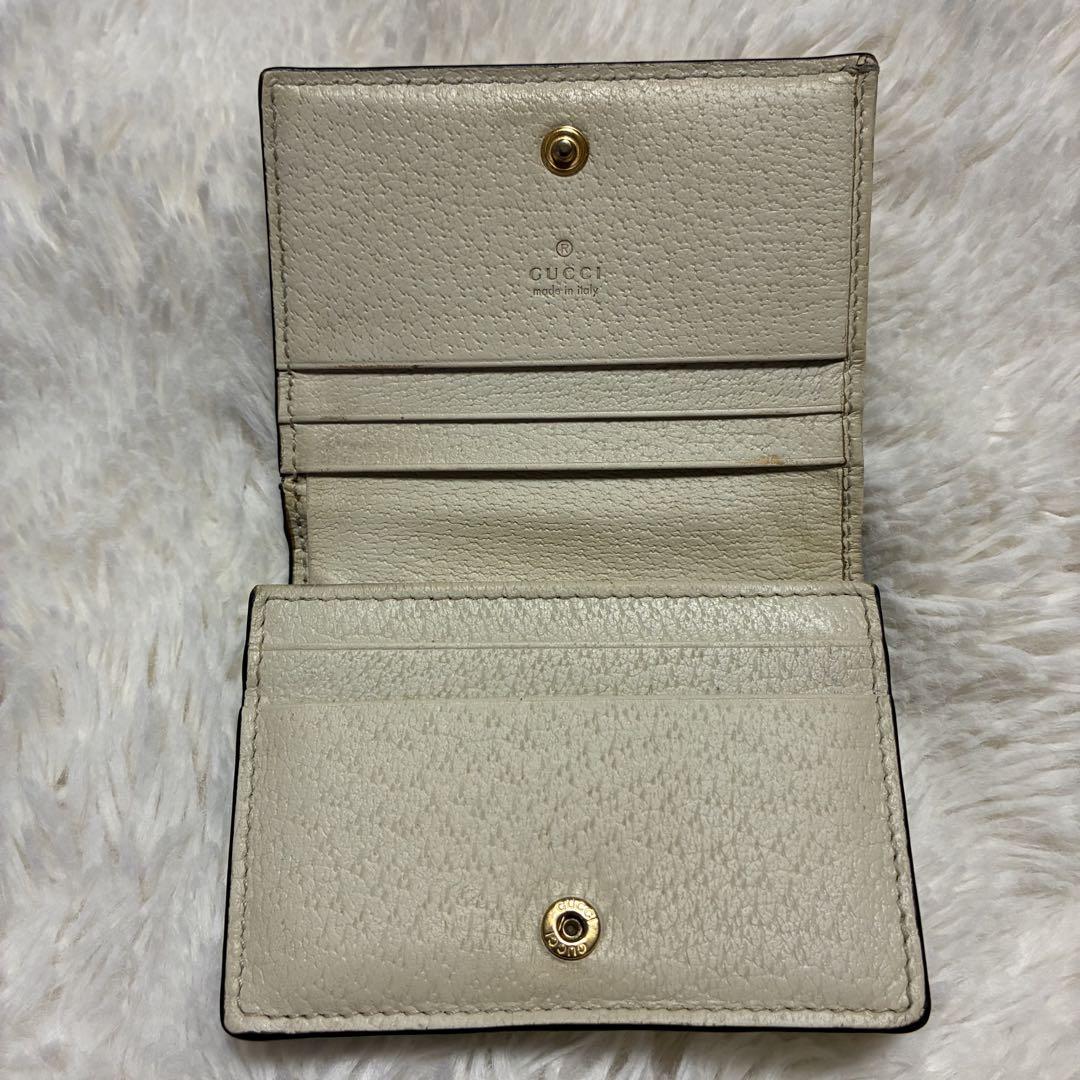 GUCCI フルーツモチーフ 二つ折り財布 GGマーモント チェリー