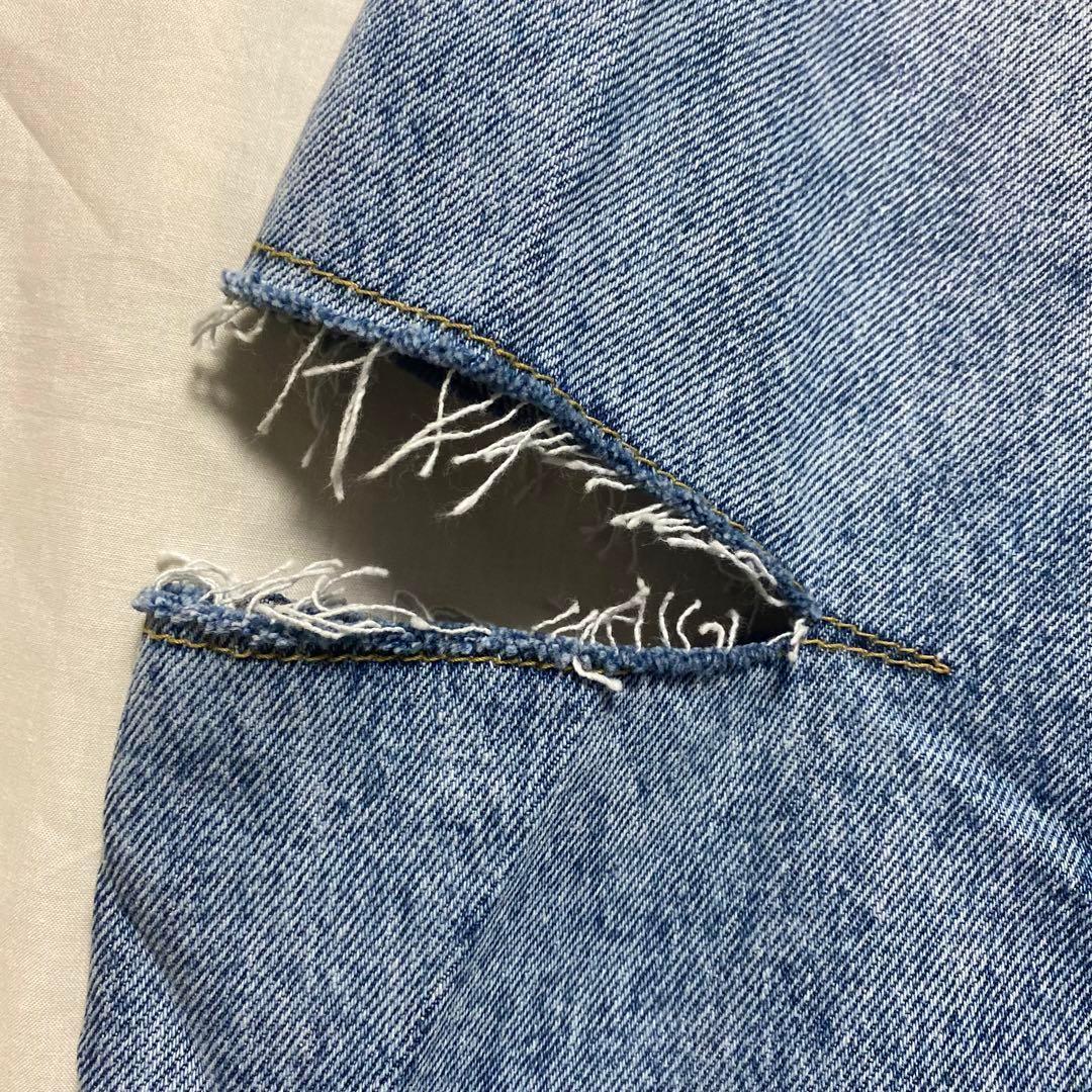 Maison Margiela 5ポケット スラッシュデニム マルジェラ 36 美品】メゾンマルジェラ 5ポケットスラッシュディテールデニム