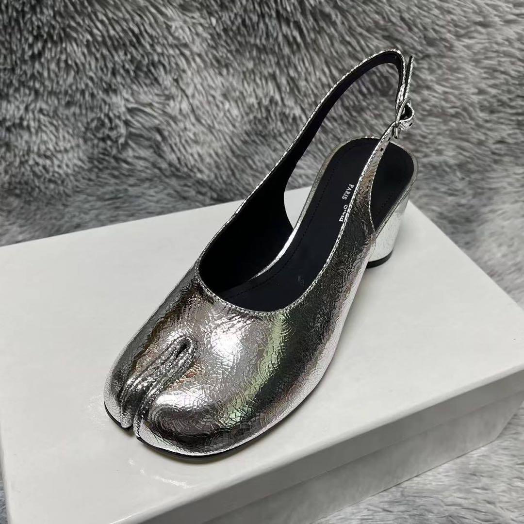 Maison Margiela 「タビ」バックストラップパンプス 38 Maison Margiela 「タビ」 バックストラップパンプス 38 - メルカリ