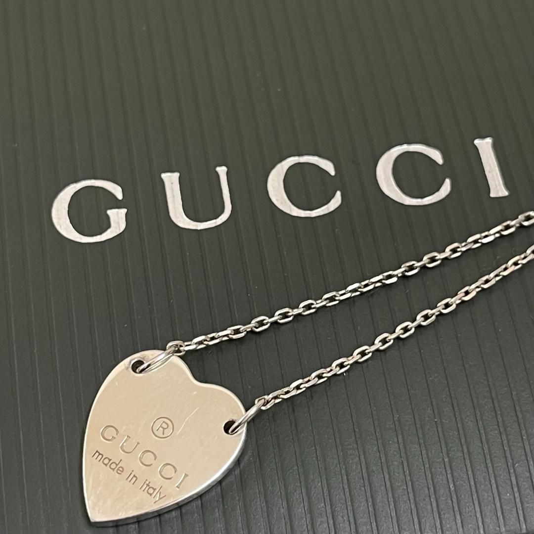 GUCCI】 ハートネックレス SV925 グッチ シルバー
