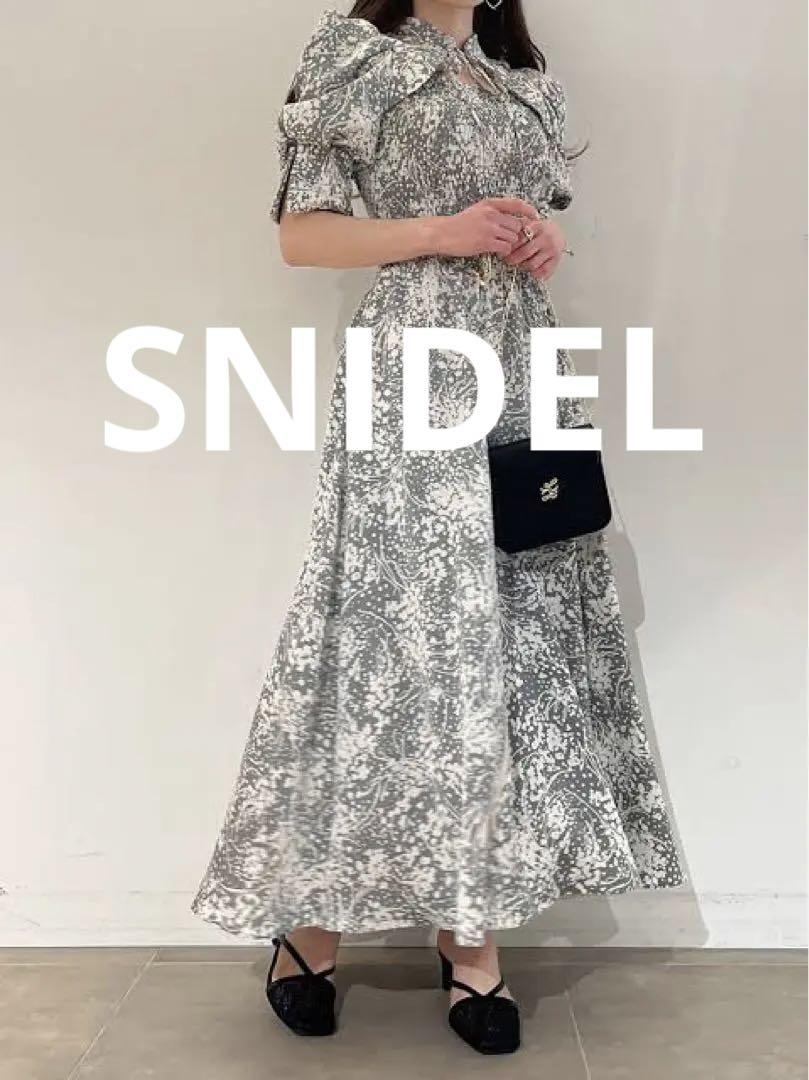 正規通販】 スナイデル snidel 【WEB限定】デコルテオープンワンピース