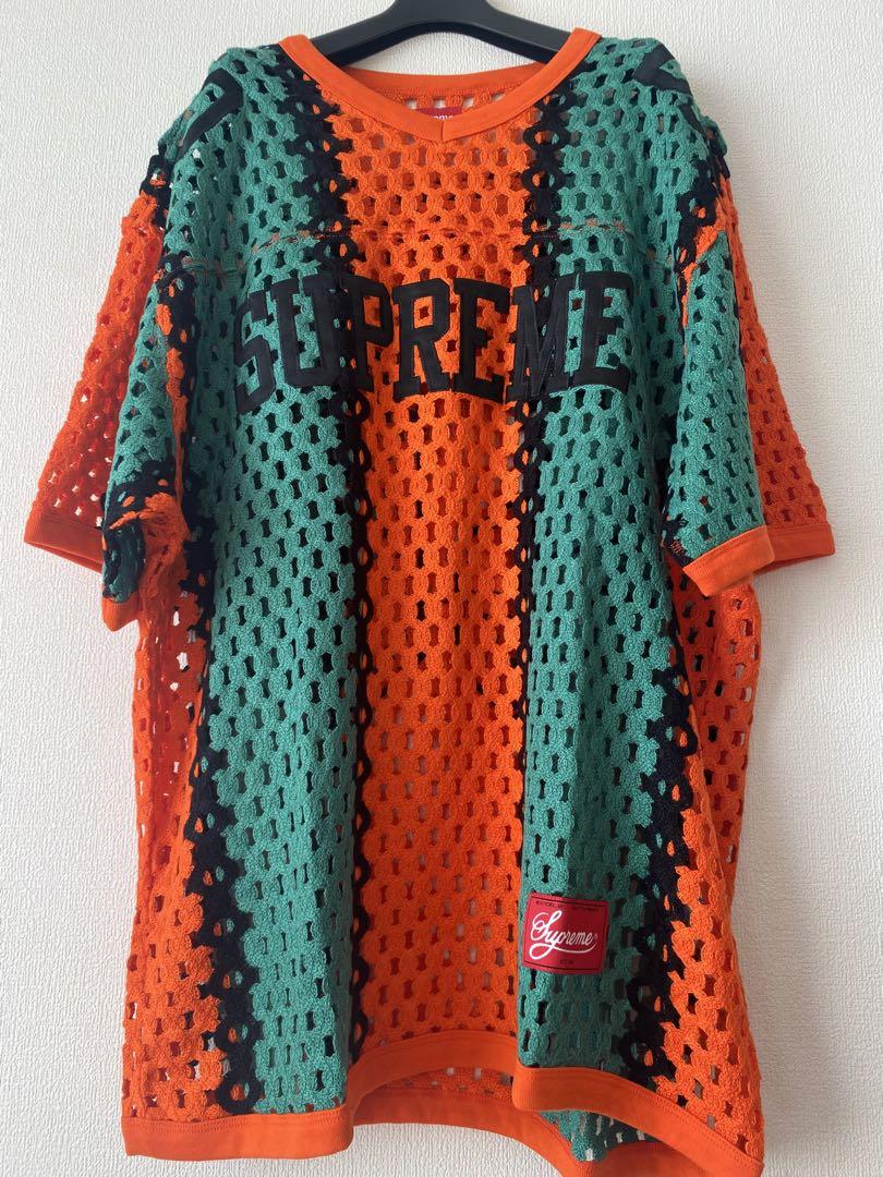 トップス Supreme Crochet Football Jersey \"Orange\"