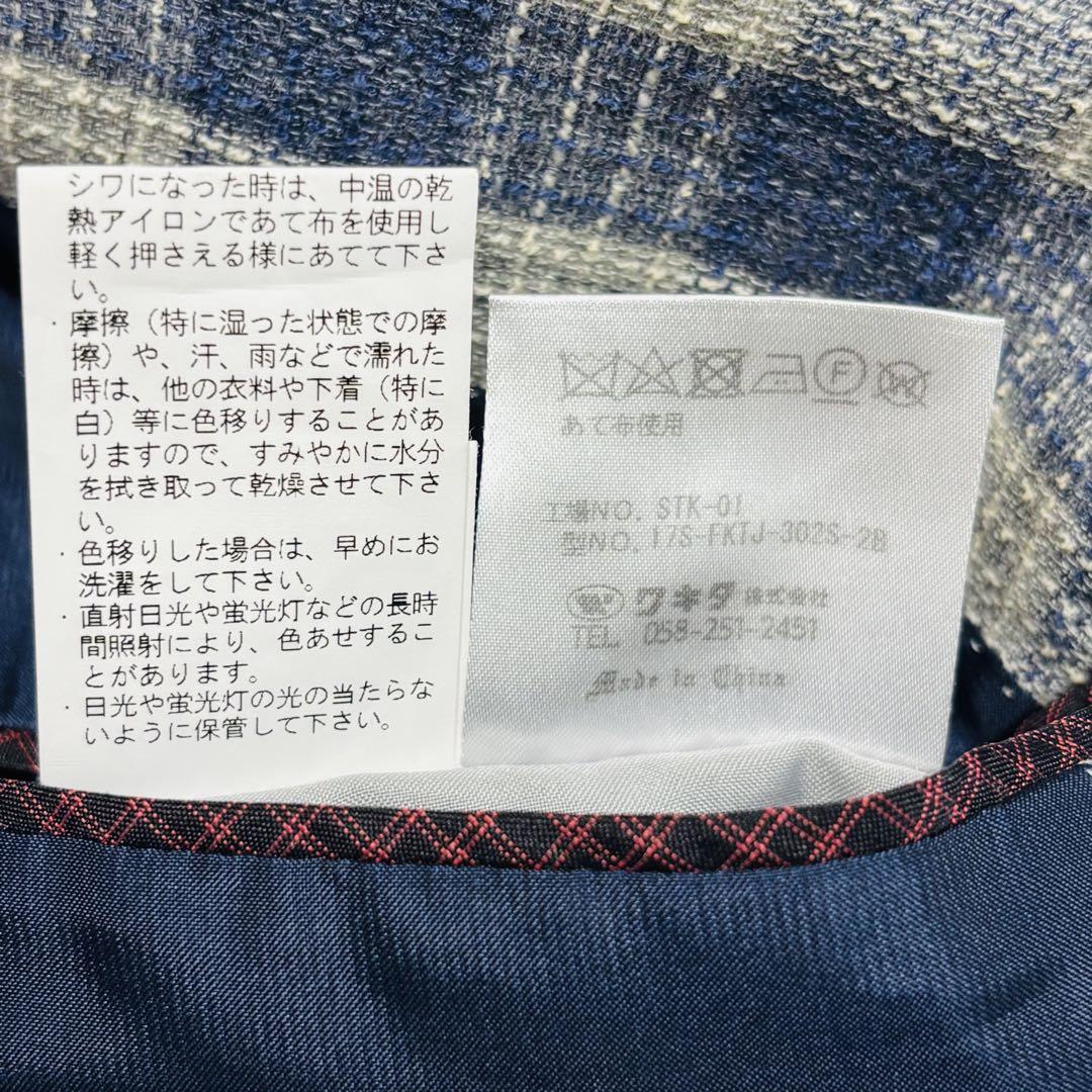 美品 山本寛斎 サマージャケット リネン混 薄手 2way 大きいサイズ 2XL