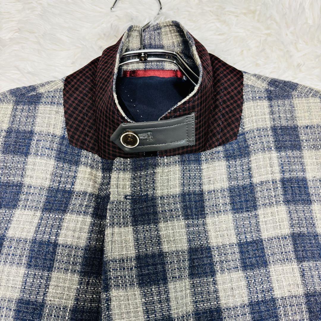 美品 山本寛斎 サマージャケット リネン混 薄手 2way 大きいサイズ 2XL