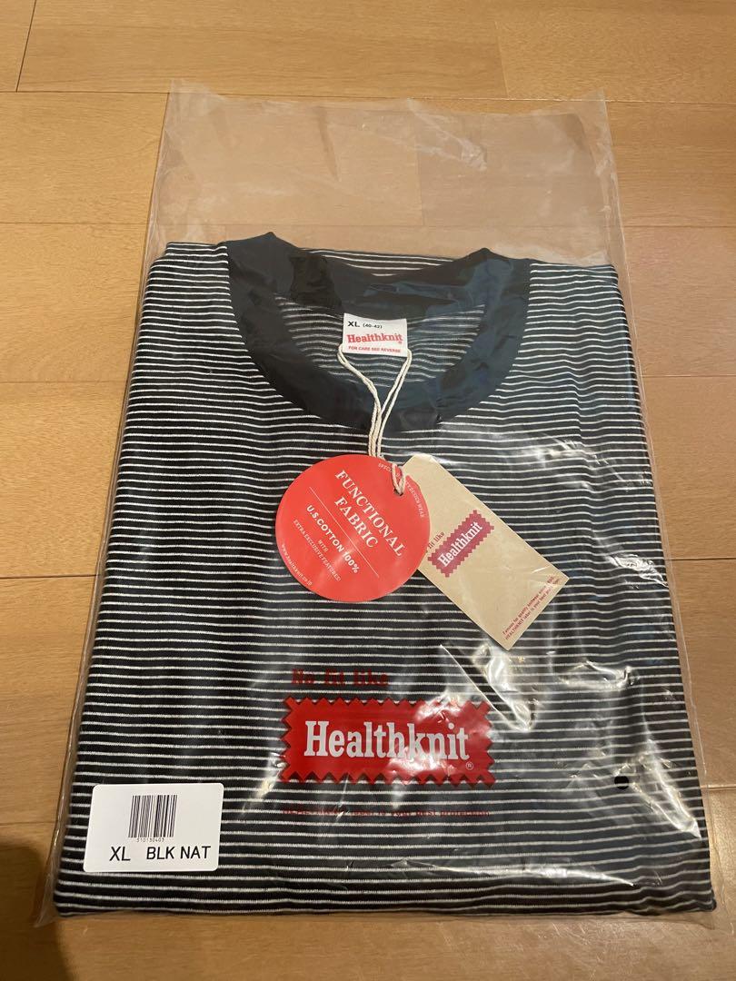 完売品OVY大藤氏着用　ヘルスニットボーダーTシャツXLサイズブラック