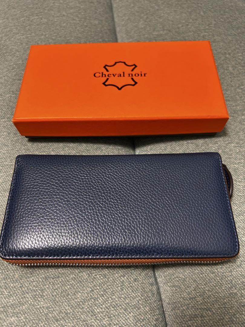 Cheval noir 本革　長財布　ネイビー小物