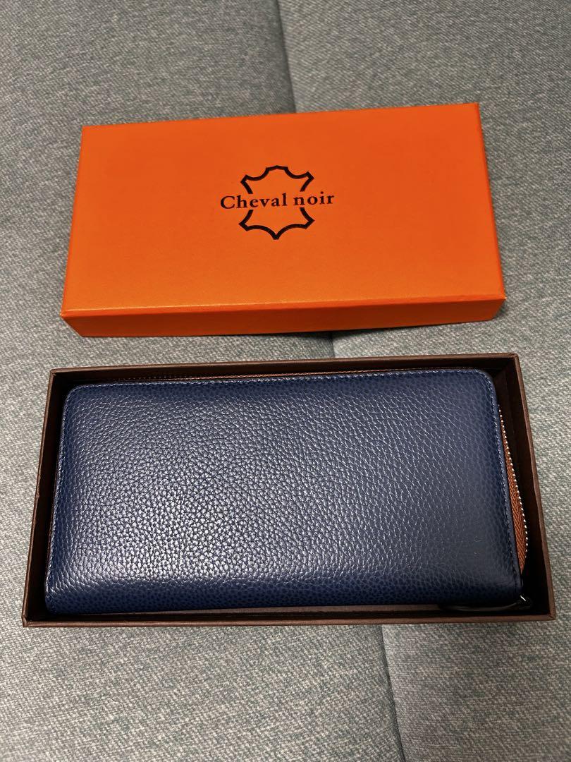 Cheval noir 本革　長財布　ネイビー