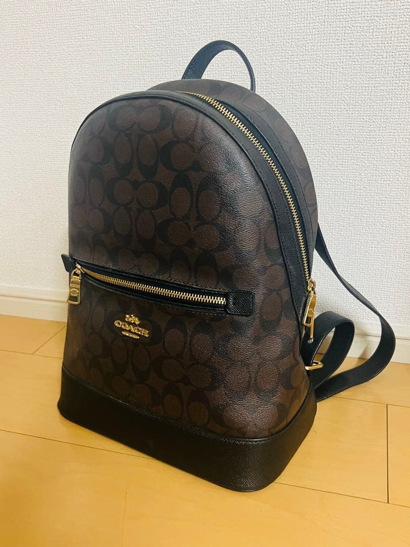 Coach ブラウン レザー リュックCOACH