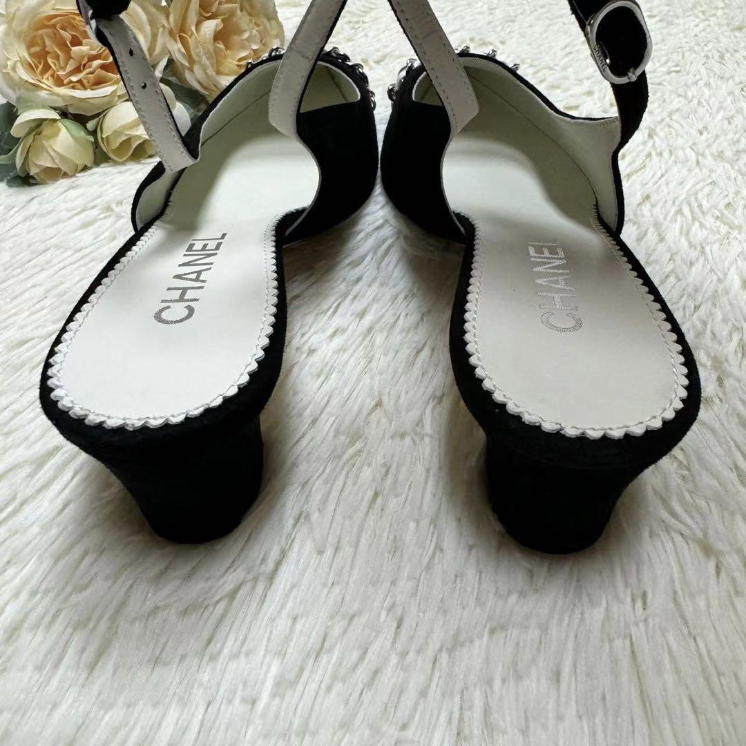 ☆輝く艶感☆CHANEL スリングバック パンプス スリングバック CHANEL(シャネル) パンプス(レディース) - 海外