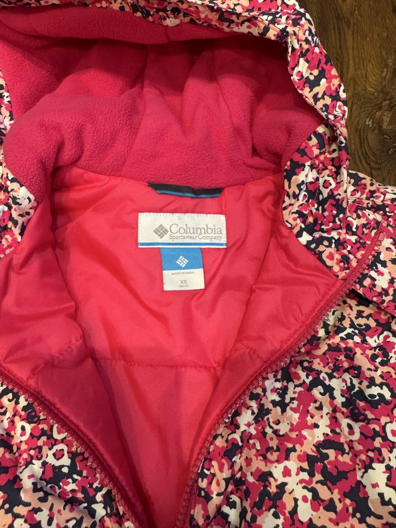 Columbia スキーウェアセット XS ピンク花柄