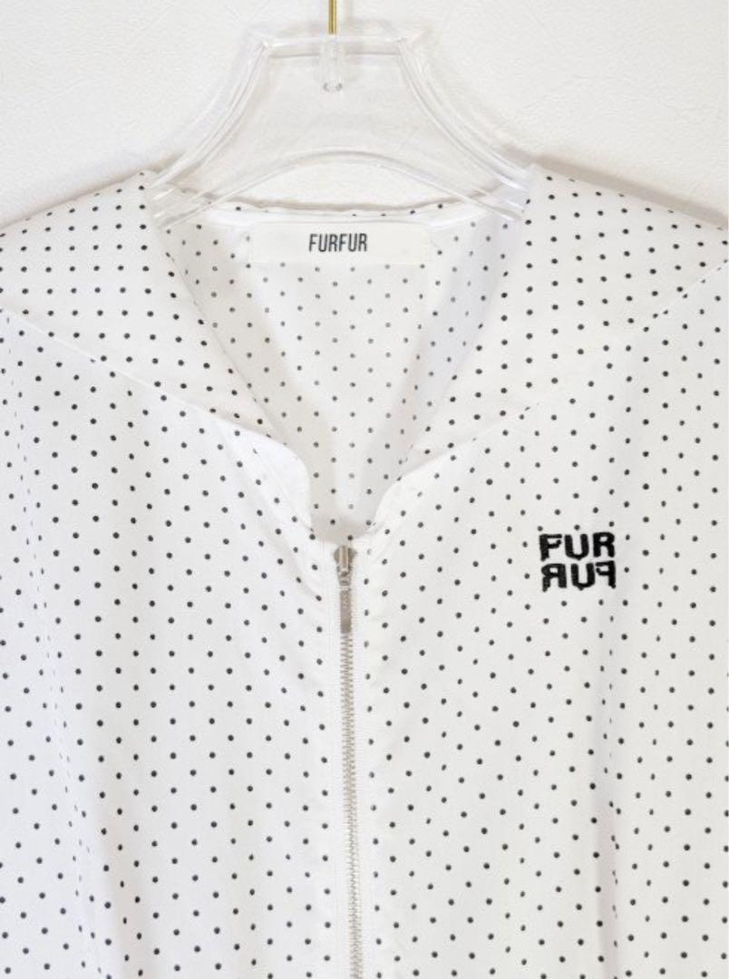 FUR FUR セーラーカラーシャツワンピース RWFO242051 (DOT)