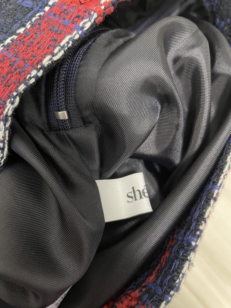 美品】Sheller シェリエ ツイードキュロット レディースS A18@2