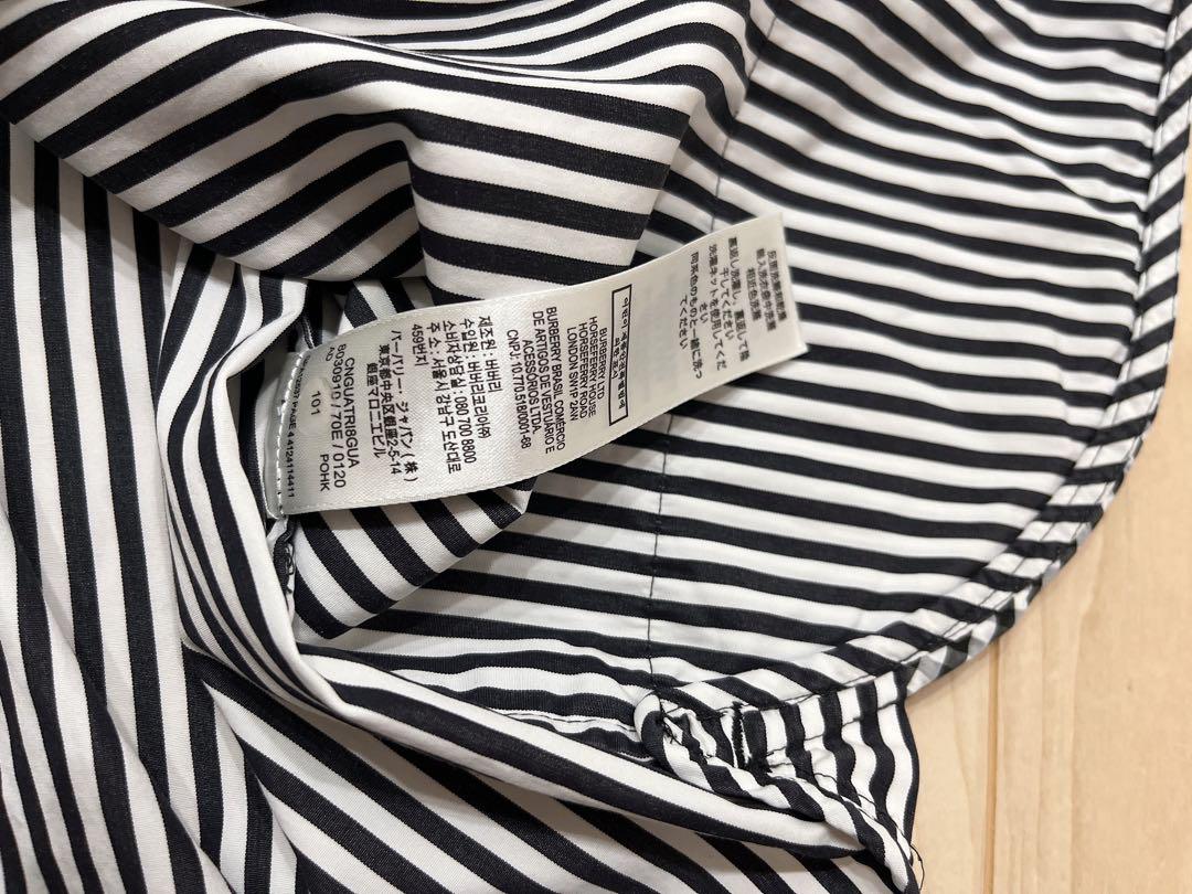Burberry キッズ　トップス　ストライプ　12Y 140cmほど Burberry キッズ ストライプ 12Y 大人着用可能 バーバリー