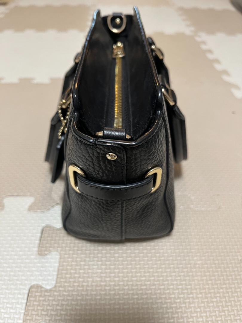 美品】コーチ COACH ミニバッグ / レザー 革、黒 ブラック