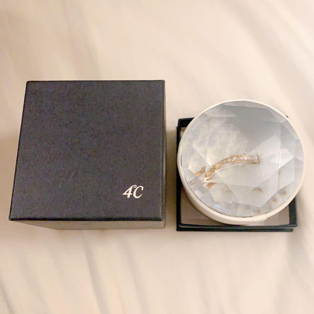 4°C リング　ピンクゴールド　4C
