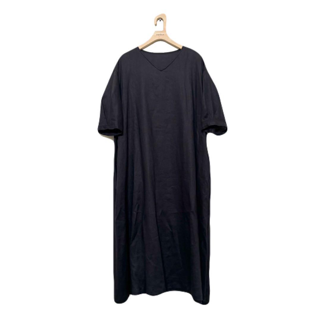 journal standard luxe 40リネン タックワンピース