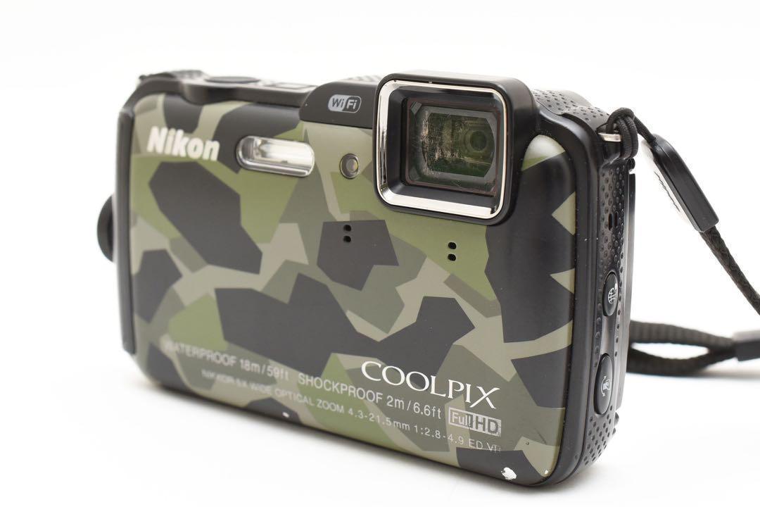 【希少】ニコン Nikon COOLPIX AW120 迷彩 Wi-Fi対応