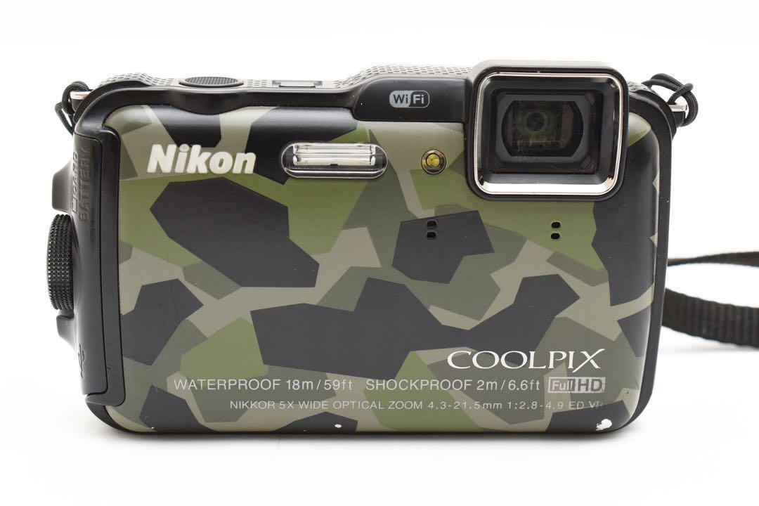 【希少】ニコン Nikon COOLPIX AW120 迷彩 Wi-Fi対応