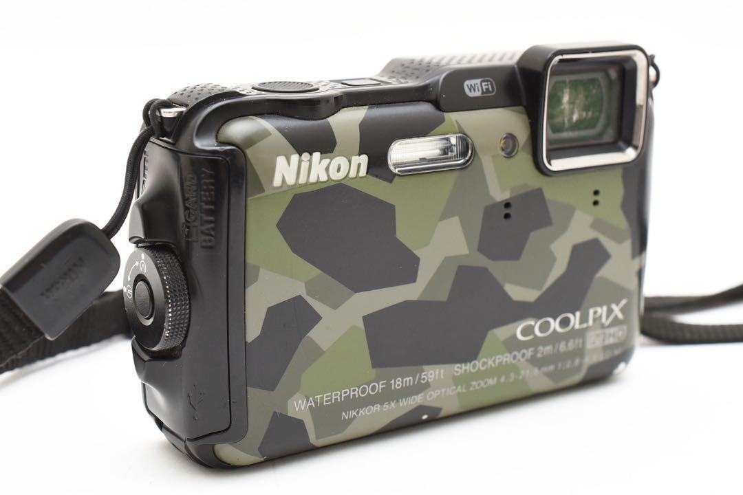 【希少】ニコン Nikon COOLPIX AW120 迷彩 Wi-Fi対応
