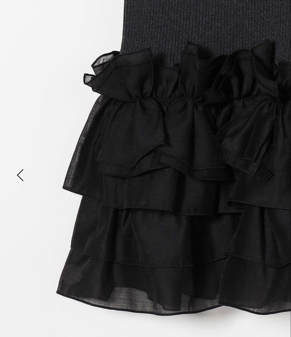 UNITED ARROWS リボン ペプラム ニット UNITED ARROWS リボン ペプラム ニット