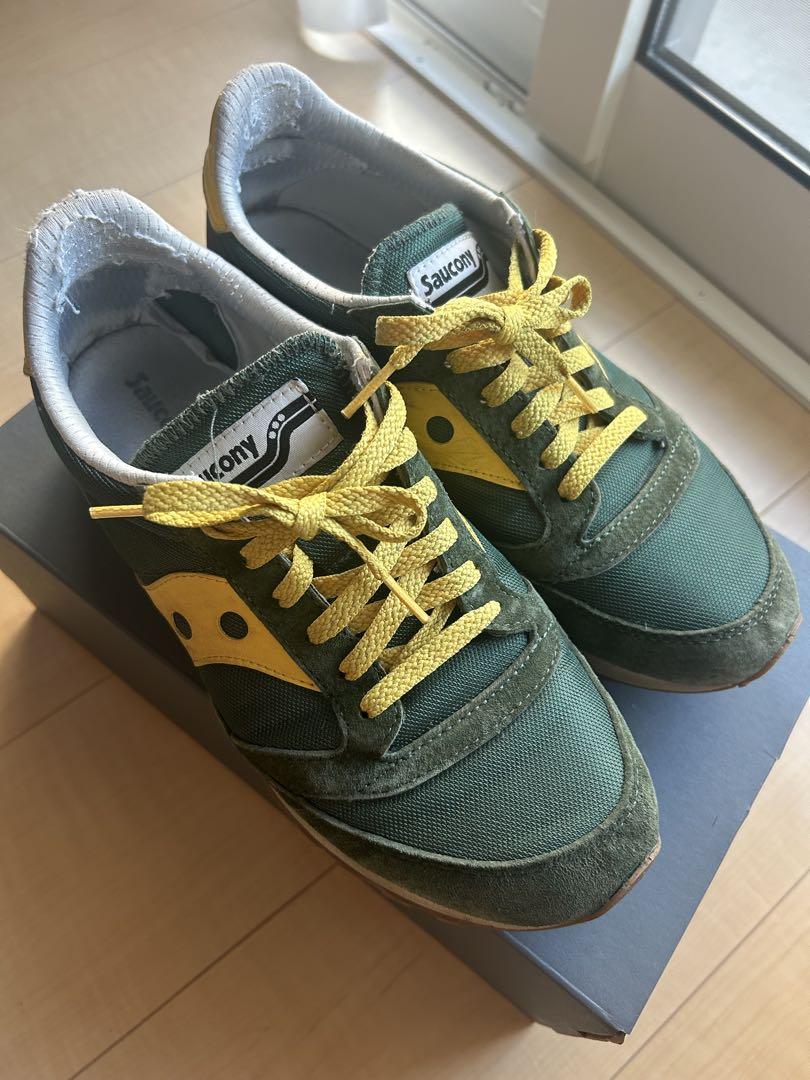 Saucony 緑/黄 スニーカー