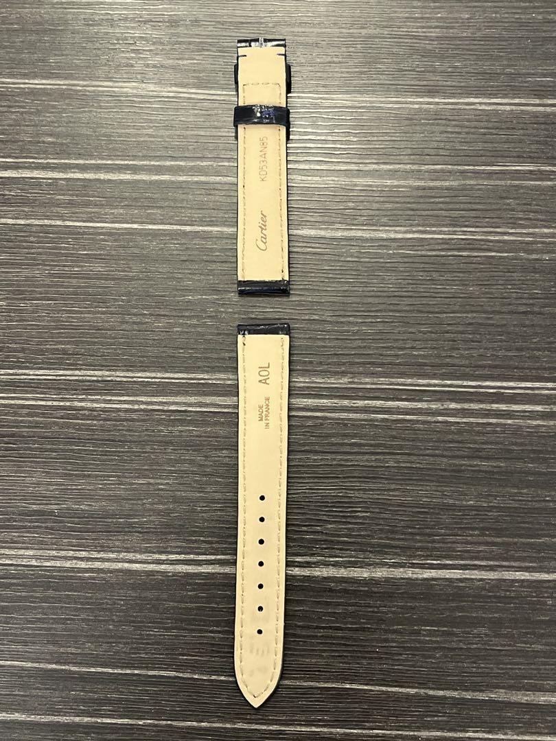 Cartier ウォッチ用ストラップ　黒アリゲーター