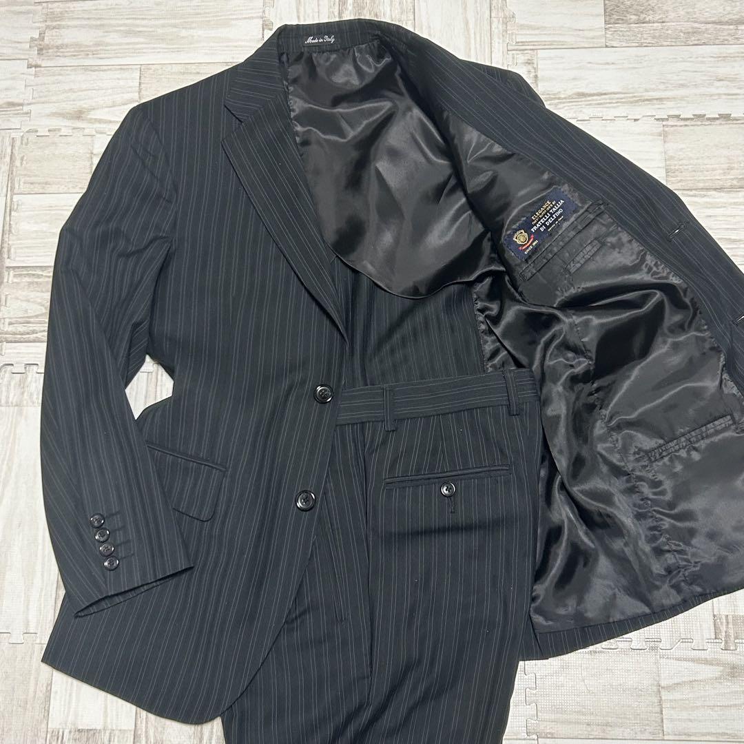 【美品】BARNEYS NEWYORK スーツ　ストライプ　DI DELFINO