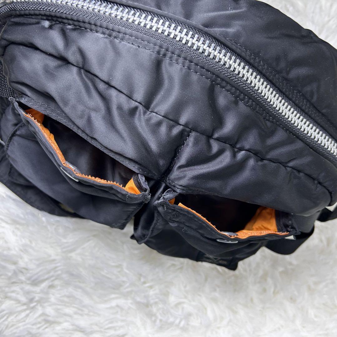 美品】PORTER TANKER 2way ウエストバッグ 黒