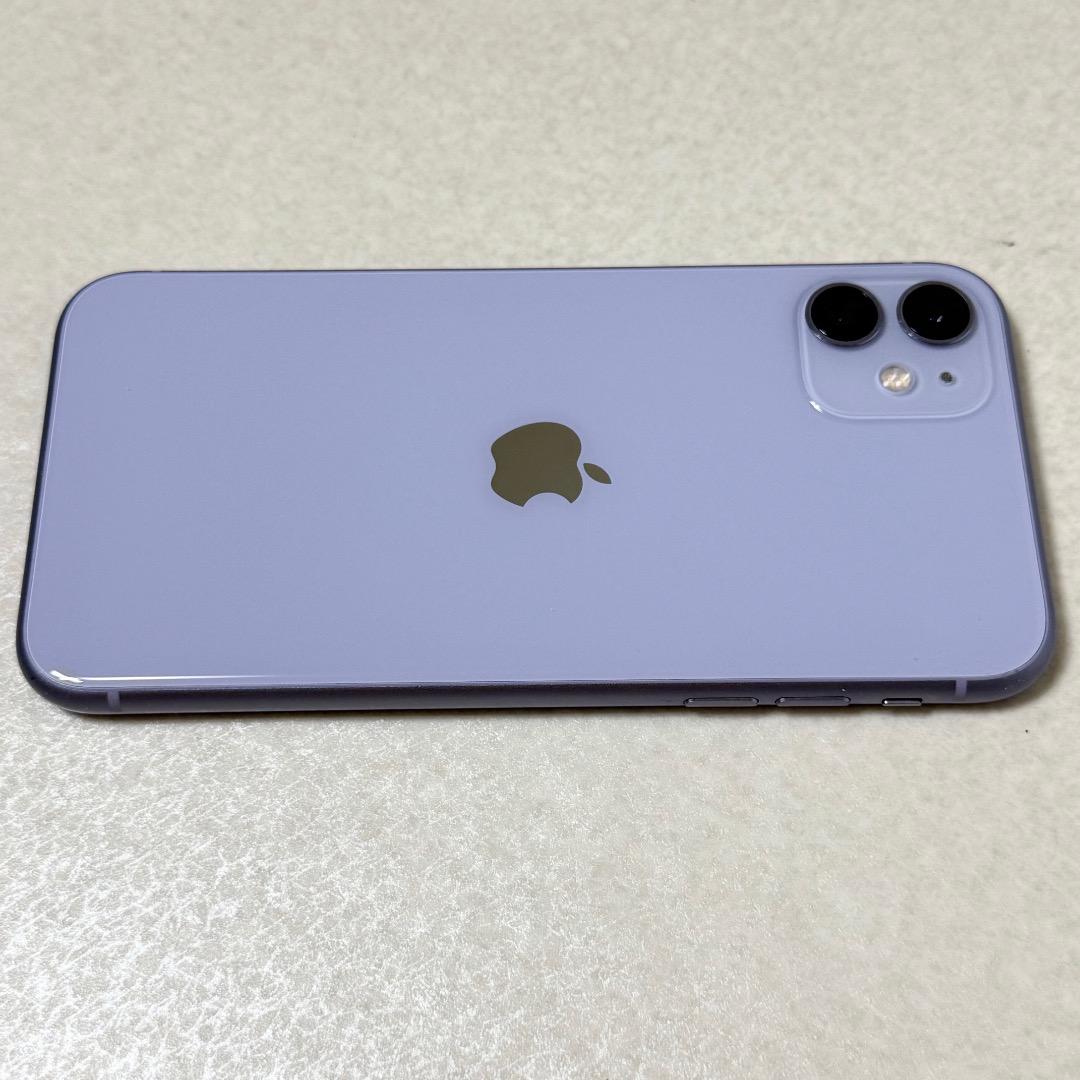 美品 SIMフリー iPhone 11 64GB MWLX2J/A 81%