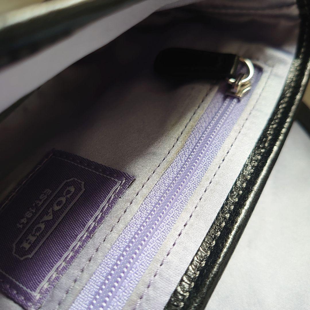 COACH ハンドバッグ 黒 チェーン 結婚式 バック パーティー