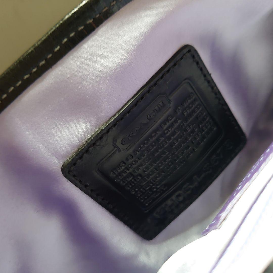 COACH ハンドバッグ 黒 チェーン 結婚式 バック パーティー