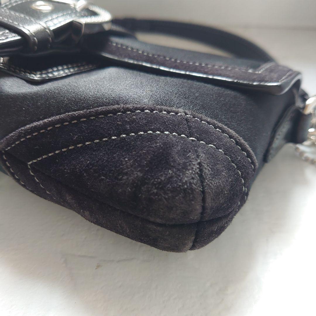 COACH ハンドバッグ 黒 チェーン 結婚式 バック パーティー